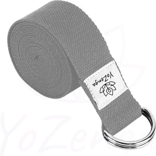 YoZenga yogariem | yogastrap | Dark Grey van YoZenga