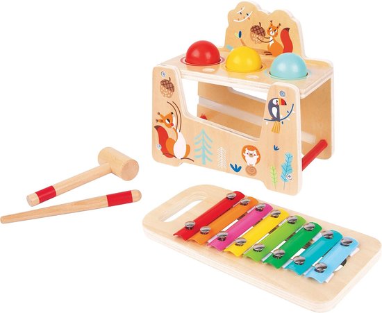 ZaciaToys - Houten Hamerbank en Speelgoedxylofoon - FSC® van ZaciaToys