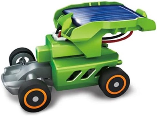 Zonne-energie Speelgoed Auto Oplaadstation met 5 Miniatuurvoertuigen van Merkloos