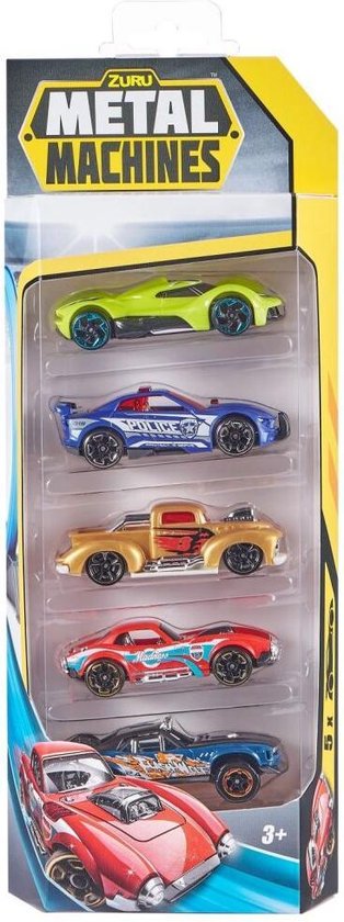 Zuru Metal Machines Die-Cast Auto's 5 Stuks Assorti van Zuru
