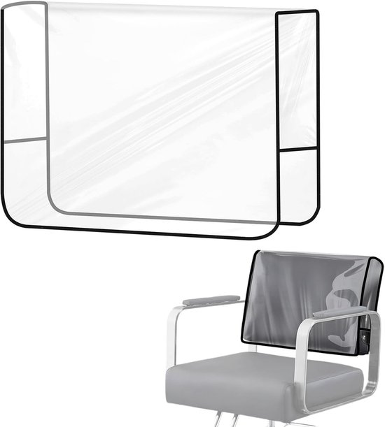 Zwarte Salonstoelhoes voor Kappers en Massagesalons - Bescherming voor Meeste Stoelen, Versterkt en Precisie Gestikt, 51 x 40 x 12 cm van Merkloos